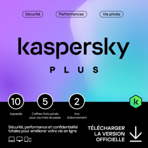 Kaspersky Plus – 10 appareils – 2 ans