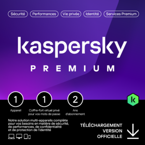 Kaspersky Premium – 1 appareil – 2 ans
