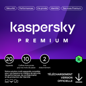 Kaspersky Premium – 20 appareils – 2 ans