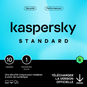 Kaspersky Standard – 10 appareils – 1 an